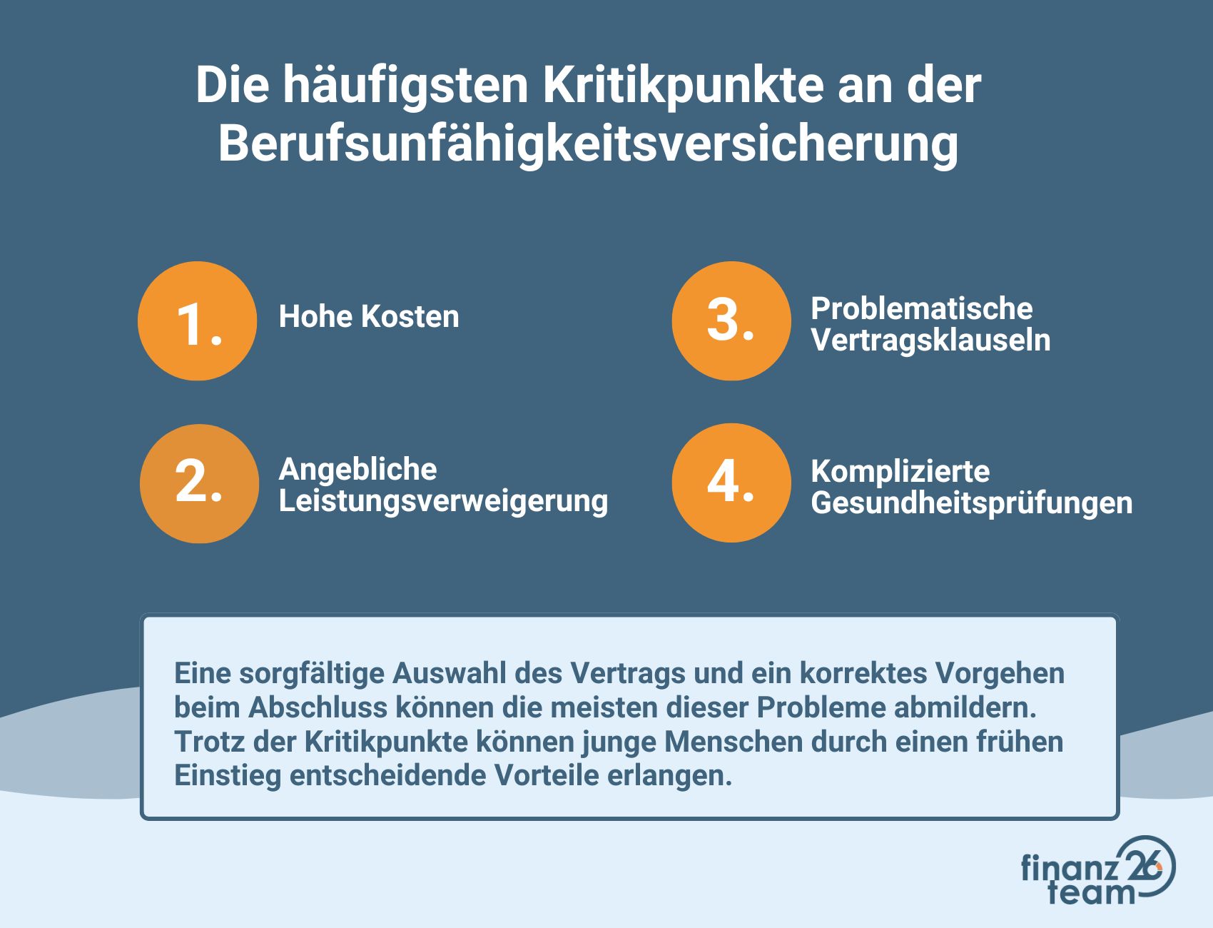 Kritikpunkte an der Berufsunfähigkeitsversicherung