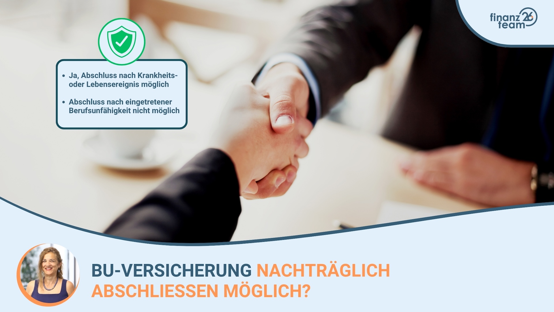 Ja, es ist möglich, eine Berufsunfähigkeitsversicherung nach einem Krankheitsfall oder anderem Ereignis nachträglich abzuschließen.